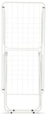 COM-FORT HOUSE Tendedero Acero Modelo Superior 18M, Color Blanco, Espacio de Secado Amplio. Sistema de Bloque de alas. Tendedero Plegable y Antideslizante.