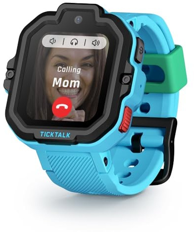 TickTalk5 Smart Watch for Kids with GPS Tracker, Video Calling, Texting, and Parental App, 4G Smartwatch with Free Music, Phone Calls, and Reminders for Kids Ages 3-12