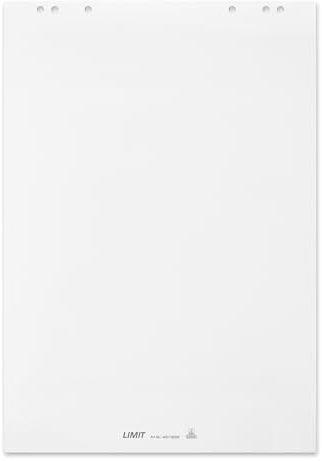 Limit Flipchart-Block, blanko, Block mit 20 Blatt, 80 g/qm Papier, 6 fach Lochung