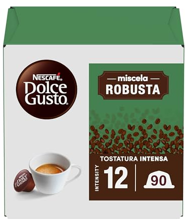 NESCAFÉ DOLCE GUSTO Miscela Robusta Caffè Espresso, 3 confezioni da 30 Capsule (90 Capsule Compatibili Nescafé Dolce Gusto)