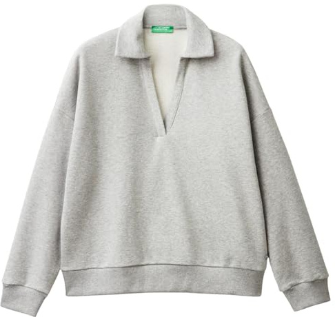 United Colors of Benetton G/C Trikot, Grau Melange Medium 501, S