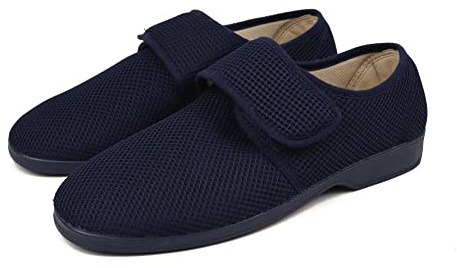 Zapatillas de Casa Hombre Verano Primavera, Zapatos Cómodas Rejilla Cuña Multicolor, Suela Caucho Talla 39-46 Made In Spain