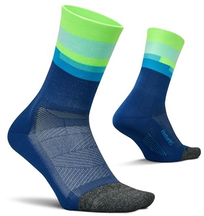 Feetures Elite Light Cushion Mini Crew Surfboard Blue Medium