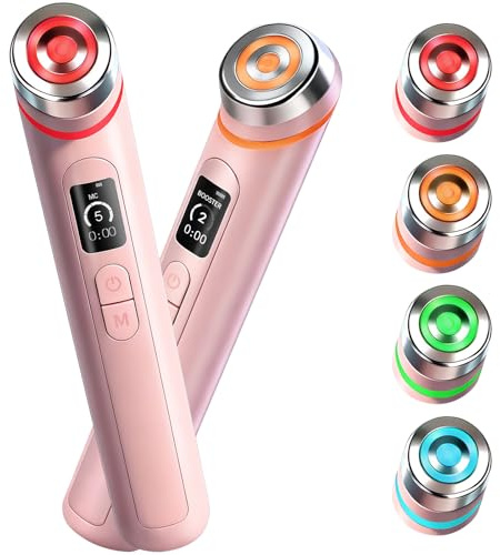 Gesichtsmassagegerät Hautstraffung Maschine, 4 Farbe LED-Licht-Therapie-Maschine, fördern Gesicht Creme Absorption Stärkung Elastizität Ändern Falten Professional Care Anti-Aging Hautpflege-Tools