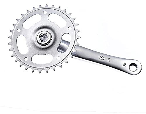 Skdvy Guarnitura Bici,Guarnitura Perno Quadro Bicicletta a Catena in Alluminio in Lega di Alluminio con Serra 32 Denti MTB Bike Parts Foro Quadrato Grulency Accessorio per Bicicletta