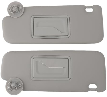 Sun Visor for Car, 1 Pair of Sun Visor with Vanity Mirror, Anti Glare, Multi Function, for Sonic 2012 to 2020, MATIZ 2004 to 2017, 2011 to 2022, Gray