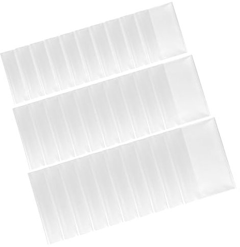 SECFOU 30stücke Transparente Buchhülle Material Wiederverwendbar Und Schmutzabweisend Schützt Taschenbücher Vor Kratzern Und Verschmutzungen Klare Sicht Buchdeckel Für Schulbücher