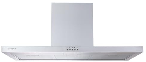 INFINITON Campana Extractora CMPT-TSH9B63X, Ancho de 90 cm, 400 m3/h, Diseño T Invertida, Luz Led, 3 Filtros de Aluminio Incorporados, B, Acabado de alta calidad, Inox
