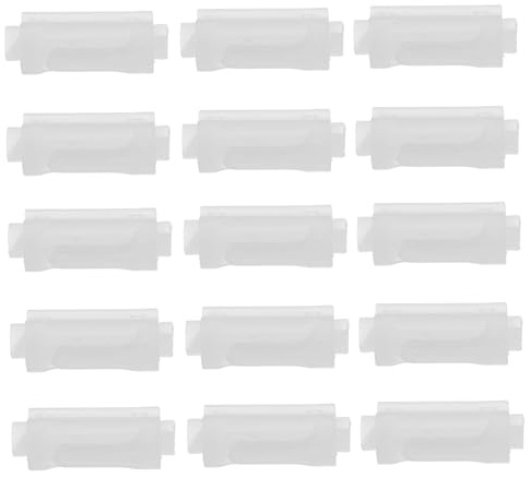 IWOWHERO 15 Piezas Enrollador de Cuerda de Soporte y Seguro para Cuerdas de Cortinas Accesorios Prácticos para Instalación y Portátil Diseño Transparente y Compacto