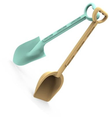 2PCS Large Sand Shovel For Kids Beach Play Sandboxes Tool Toy With Ergonomic Handle Outdoor Toddler Garden Toy Beach Sand Shovel For Kids