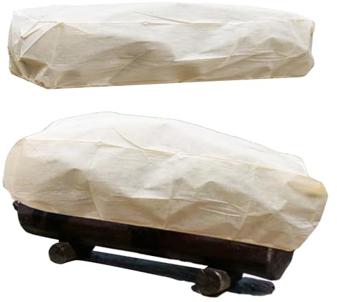 Dayysiuy Teli Protettivi Antiper Piante da Esterno - 2 Pezzi Coperture Riusabili Rettangolari per Aiuole Rialzate,per Vasi da Esterno con Protezione da Pioggia Neve e | Ideali per Terrazzo e Giardino