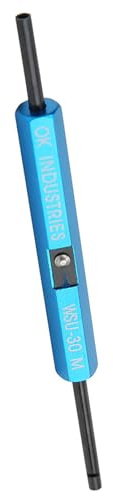 Qcwwy Otros Cables Función de Sondas para Alambre Monofilamento AWG 30 Envoltura de Cables Profesional Herramienta Manual para Pelar y Desenvolver para Aplicaciones de Servicio y Reparación (wsu-30M)
