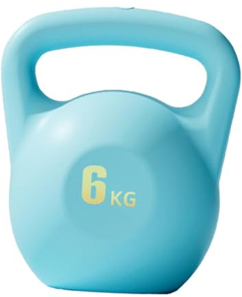 Wassergefüllte Kettlebell 4/6/8 kg, Wasser-Kettlebell mit rutschfestem Griff, Fitness-Kettlebell für Ganzkörpertraining und Hüftheben, Heimtraining