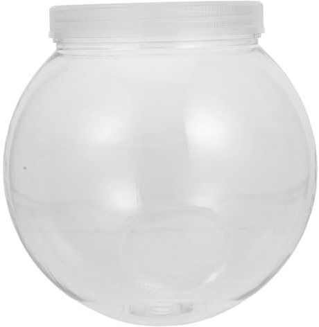 UKCOCO Pet Fischschale und Vielseitig Einsetzbar Kugelförmige 2200ml Bruchsicher Transparente Elegantes Modernes Design für Schreibtisch und Regal