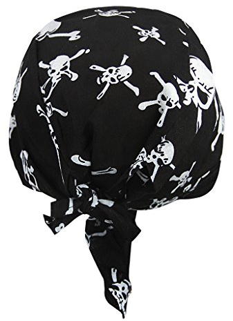Kopftuch für Herren Damen Bandana Cap Hut Sport Kopfbedeckung Piratenmütze Hip Hop Cap Stirnband Bikertuch Atmungsaktive Baumwolle Fahrradmütze Radsport Motorrad Mütze Hat