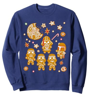 Star Wars Gingerbread Cookies Galactic Empire Holiday Sweatshirt