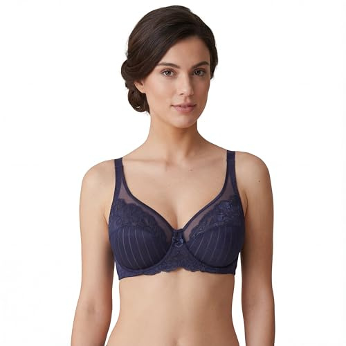 Selene, Reggiseno Contenitivo Donna in Pizzo, con Ferretto e Senza Imbottitura, Collezione Mariluz