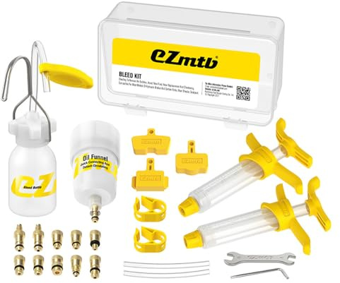 CYCEARTH Fahrrad Hydraulische Scheiben Bremse DOT Mineral Öl Bluten Kit Werkzeuge Für Shimano, SRAM,AVID, TEKTRO, MAGURA,Tekro,HS33 Serie MTB Rennrad Brems Reparatur Werkzeug (Upgraded)
