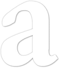 iSecur Buchstaben-Aufkleber a weiß Serifen Höhe 20 cm - kfz464a | Buchstabe a Serifen, weiß glänzend, Hausnummer-Ergänzung, selbstklebend, für Außen, Briefkasten und Tür, wetterfest