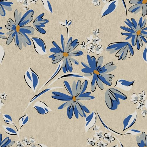 25 nachhaltige Servietten aus Recycling-Papier Blumen Blauer Frühling als Tischdeko. Papierservietten mit Motiv. Ökologisch nachhaltige Deko aus recyceltem Papier. 33x33cm