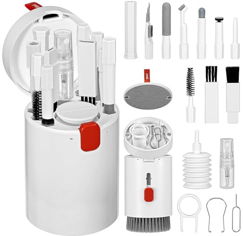 MumdoYAL 20 en1 Kit Multifuncional Portátil de Limpieza Electrónica，Kit Limpieza movil，Kit Limpieza Camara fotografica，Kit Limpieza Teclado，Kit Limpieza pc