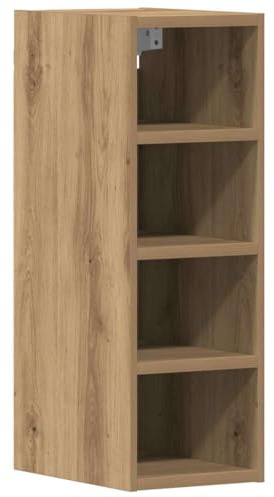HETFTJN Credenza Soggiorno Mobile Cucina Dispensa Mobiletto Bagno Salvaspazio Mobile da Cucina - Mobile Pensile Rovere Artigianale 20x29,5x60 cm in Truciolato per Camera Da Letto Cucina Bagno Esterno