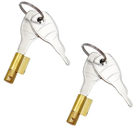 2 Piezas Cerraduras de Remolque con 4 Llaves Candado de Remolques Cerradura de Enchufe para Remolque Compatible con Remolques para Maypole Earth Daxara Acero Prensado 50mm