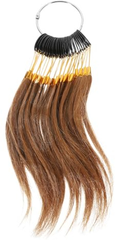 Gogogmee Nuancier de Test de Couleur de Cheveux en Cheveux Naturels 30 Pièces Stockage Longue Durée Échantillons Confortables à Toucher pour Salon de Coiffure