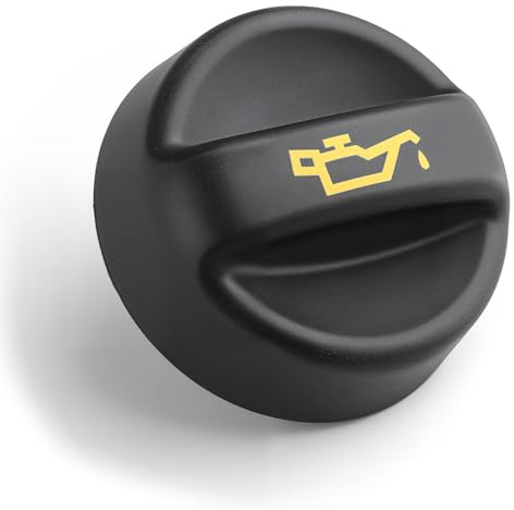 UIHRLM Engine Oil Filler Cap, Universal Oil Filler Cap Replacement Compatible with Peugeot 208 206 207 307 308 2008 107 Berlingo C3 C5 Ford B-Max S-Max Fiesta Vivaro Picasso, 9670015080 9675477380