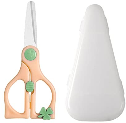 Ceramic Baby Food Scissors Cutter for Meat Vegetables Fruits Toddler Child Feeding Utensil Kitchen Tool (A, One Size)