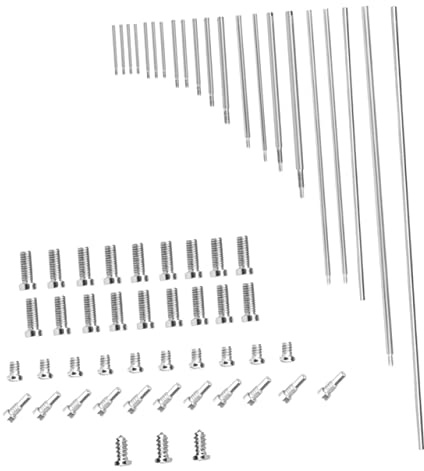 GOOHOCHY Oboen Reparaturset Mit Gewindeschaftstäben Und Gewindeschrauben Aus Stahl Zubehör Für Holzblasinstrumente Kleines Reparaturset Für Oboenschaft Und Instrumentenwartung