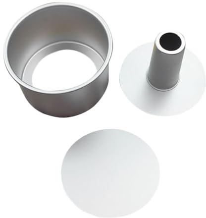 iplusmile Stampo Torte Rotondo in Lega di Alluminio con Fondo Rimovibile Teglia da Forno Anti-deformazione per Dolci e Wedding Cake Strumento di Cottura Resistente e Sicuro per Uso
