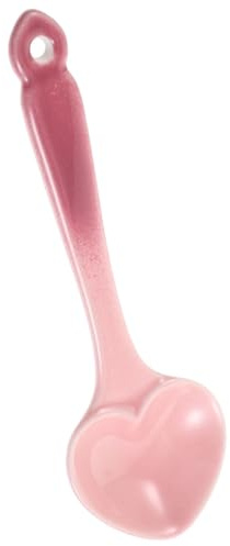 HEANUJJ Cuillère à Dessert en Porcelaine Forme Cœur, Petite Cuillère Ergonomique pour Service Thé et Dessert, Lavable Lave-Vaisselle, Adaptée pour Cafés et Restaurants