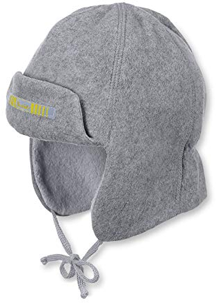 Sterntaler Baby Winter-Fliegermütze warm aus Fleece, Größe:47, Farbe:silber meliert (542)
