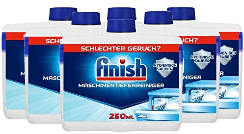 Finish Nettoyant en profondeur pour machine Regular – Nettoyant liquide contre le calcaire et la graisse pour un lave-vaisselle propre – Lot de 6 (6 x 250 ml)