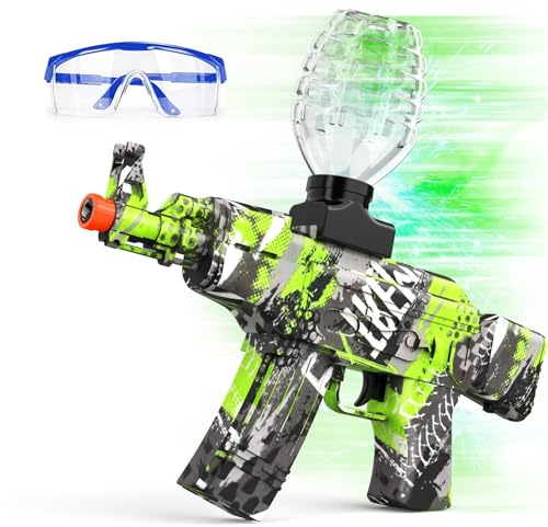 Anstoy Electric with Gel Gun Blaster AEG AKM-47 Splat Gun Automatic Toy Gun for Christmas, Halloween, Birthday Gift, Adults, Ages 14+