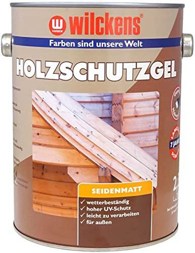 Wilckens Holzschutz-Gel für Außen, 2,5 l, Nussbaum