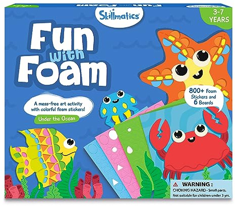 Skillmatics Foam Sticker Art Activity – Under The Ocean, Mess-Free Fun