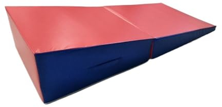 Gymnastikmatte Neigungsmatte, Faltbare Gymnastik Tumbling Matte Mit Handgriff, Gymnastikmatte Für Drinnen/außen Für Heimspiel/Training, Geschenk (Farbe : Rosso, Größe : 170x80x35cm)