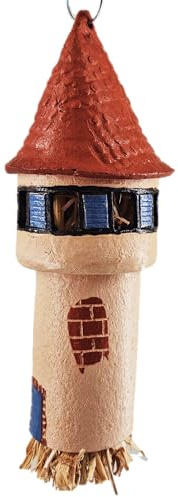 Käferglocke Nisthilfe Feenhäuschen Keramik Handarbeit Türmchen (Burgturm)