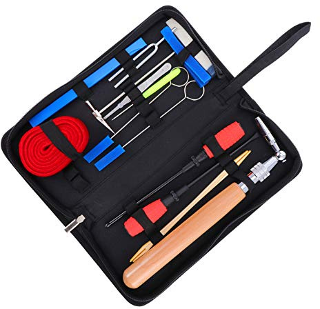HEMOTON 16 Stück Klavierstimmset für 1 Klavier mit Stimmhammer und Gummidämpfer zur Klang und Temperaturanpassung mit Tasche