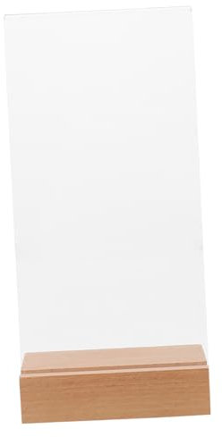 JECOMPRIS 1 Satz Acrylkarte Ausstellungsständer Bilderständer Ständer Für Acrylpapier Anzeigetafel Kleiner Stand Displayhalter Aus Papier Papierständer Notizständer Schilderhalter Buche