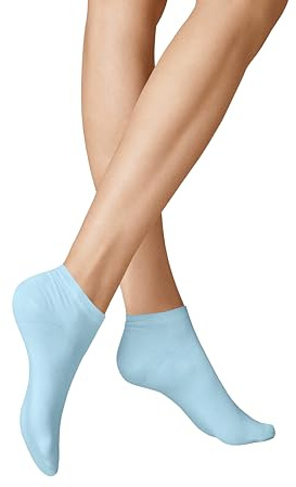 KUNERT Damen Sneaker Socken Sensual Cotton druckfreier Bund 128 DEN