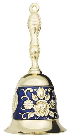 GmeDhc Clochette en Métal, Cloche a Main, Cloche avec Poignée, pour Cloche De Réception Cloche Dîner Métal Sonnette de Service pour Méditation Pet Feeding Prière Décoration