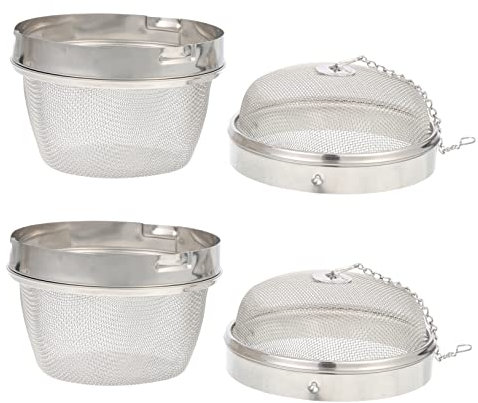 OKUMEYR 6pcs Sturdy Mesh Tea Balls for Kitchen Jewelry Cleaner Basket Watch Clean Basket Creative Stainless Steel Draining for Sink