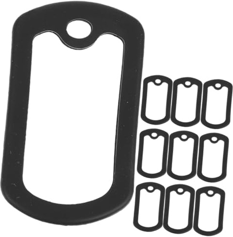 CIYODO 10 Stücke Hunde-id-schalldämpferabdeckung Dog Tags Schutz Hüllen Aus Elastischem Material Für Hundenamensmarken Ersatzschalldämpfer Für Haustiermarken Namensschildringe