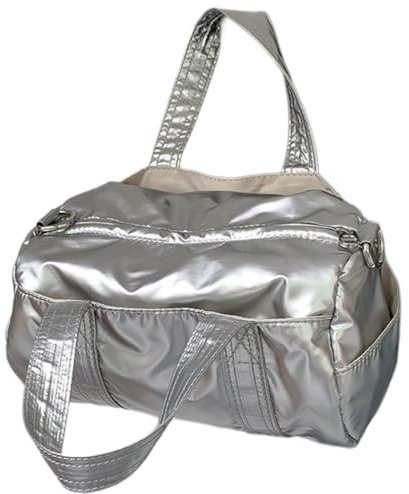 Damen Beuteltasche, koreanischer Stil, Umhängetasche, modische Umhängetasche, Tragegriff oben, silber