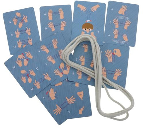 ibasenice 2pcs Hand Game Toys for Boys and Girls Cats Cradle String Cooperative Plaything Fine Motor Skills Educational Hand Game String Toys