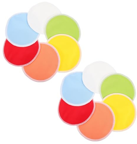 YARNOW 12pezzi Coppette Assorbilatte Lavabili Pz Riutilizzabili Traspiranti per Allattamento al Seno Maternità Confezione Pratica
