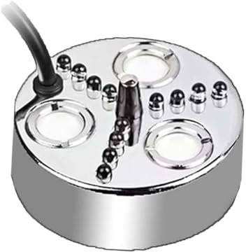 FBJAMZ Generador de Niebla, nebulizador de Estanque, máquina atomizadora de Niebla Mini, generador de Niebla ultrasónica para acuarios, máquina de Niebla para pequeños estanques (3 Holes)